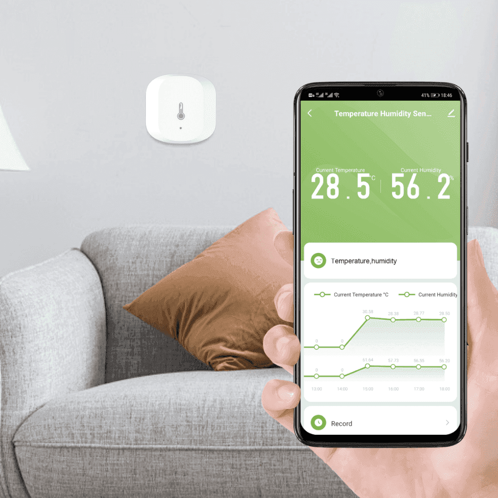 Temperature & Humidity Zigbee Sensor – Smart Home Monitoring
