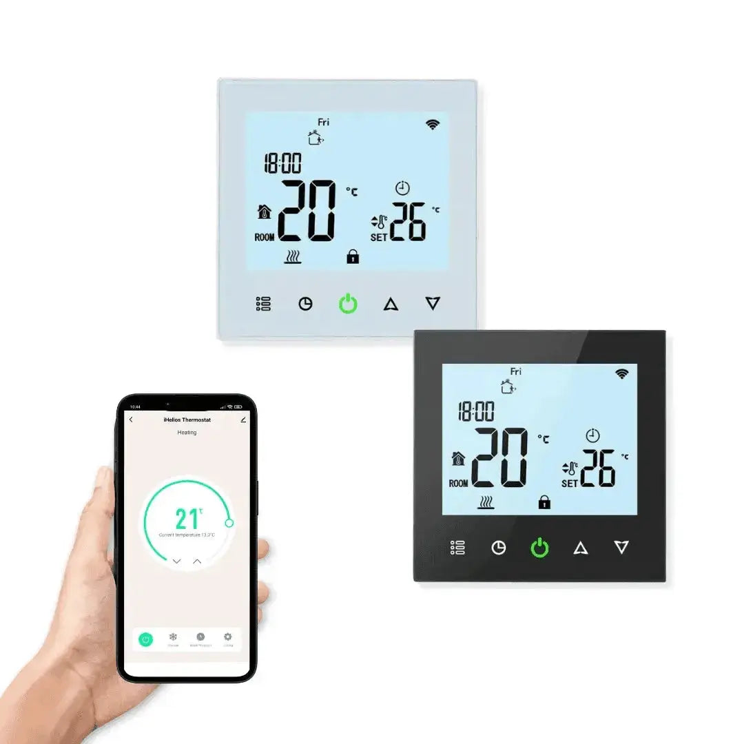 Touchscreen Smart Thermostat Zigbee Electric Underfloor Ceiling Heating Google Alexa 16A