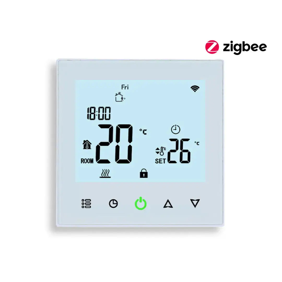 Touchscreen Smart Thermostat Zigbee Electric Underfloor Ceiling Heating Google Alexa 16A