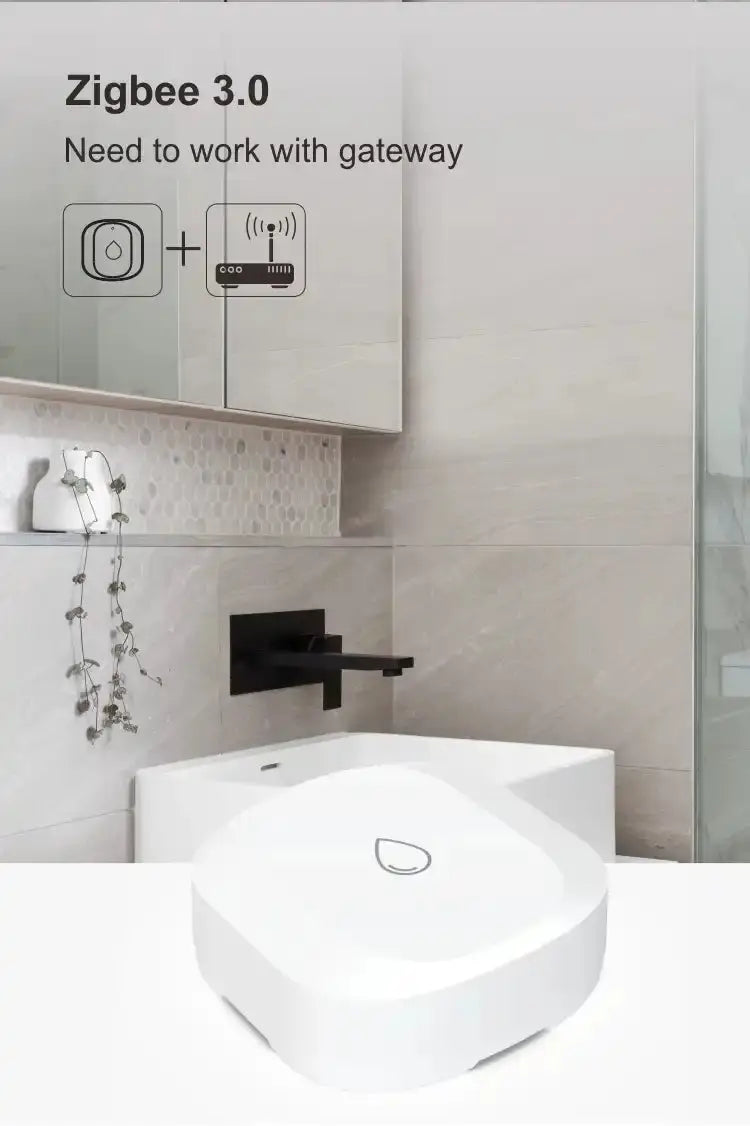 Smart Water Leak Sensor – Wireless Zigbee Flood Detector | iHelios