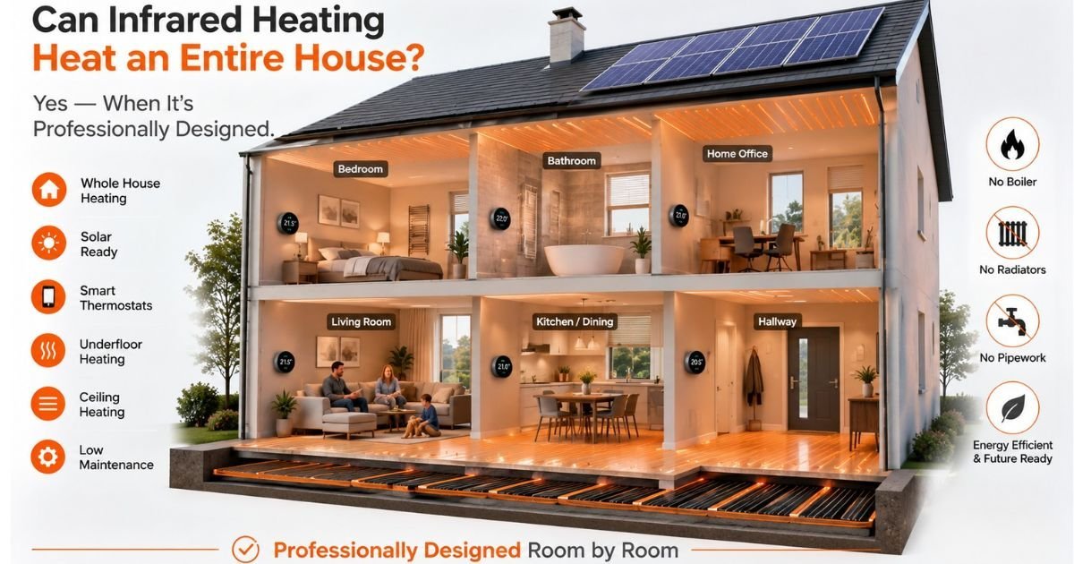 Can infrared heating heat an entire house