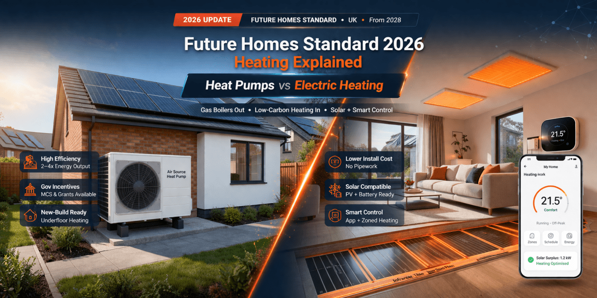 Future Homes Standard 2026: Heat Pumps, Electric Heating UK