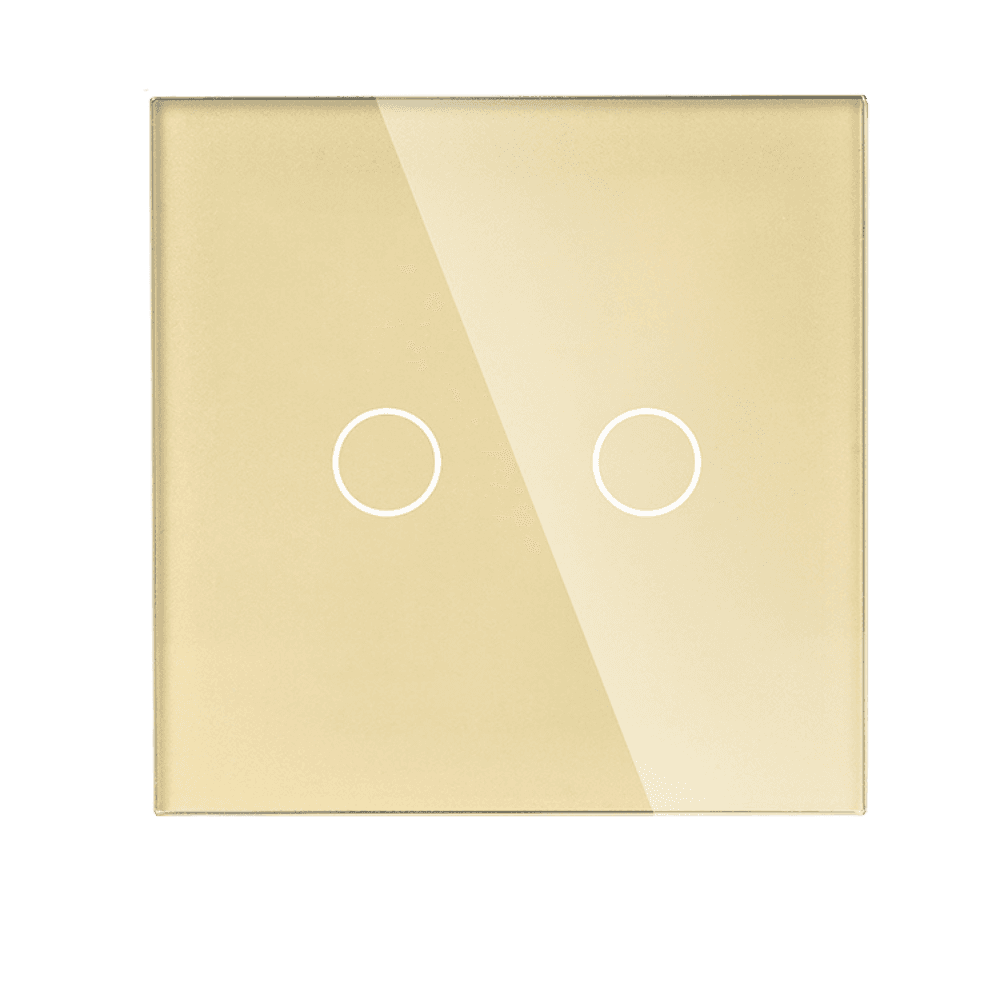 Modern Gold Glass Smart Light Switch by iHelios Living Reinvented