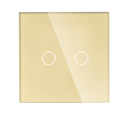 Modern Gold Glass Smart Light Switch by iHelios Living Reinvented