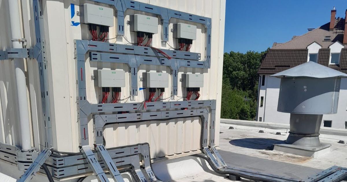 commercial solar installation on block of flats