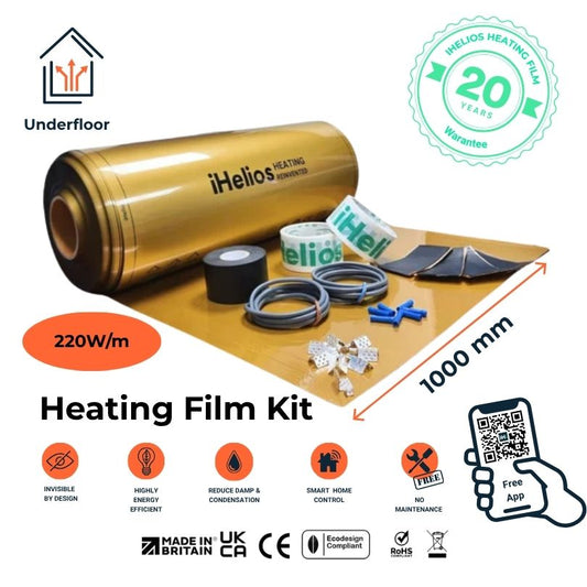 Infrared heating film kit underfloor 1000mm 220W