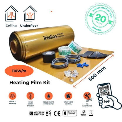 Infrared Heating Film Kit – Underfloor & Ceiling 500mm - iHelios