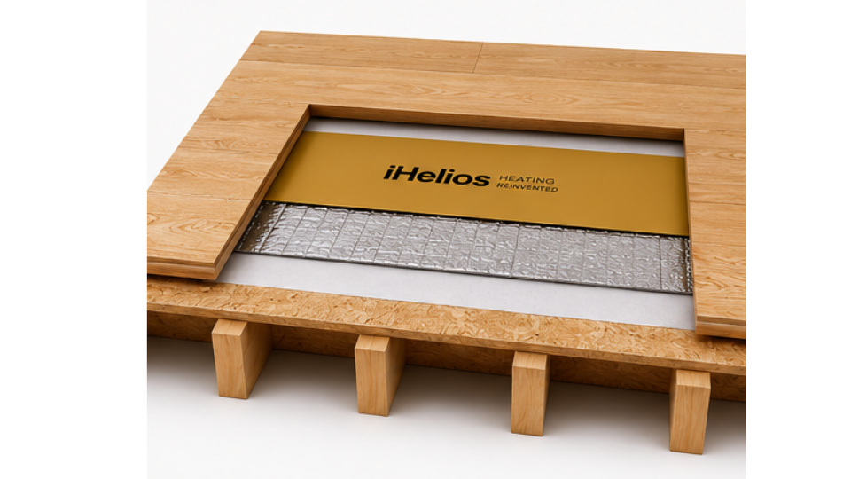iHelios infrared heating film floor construction details