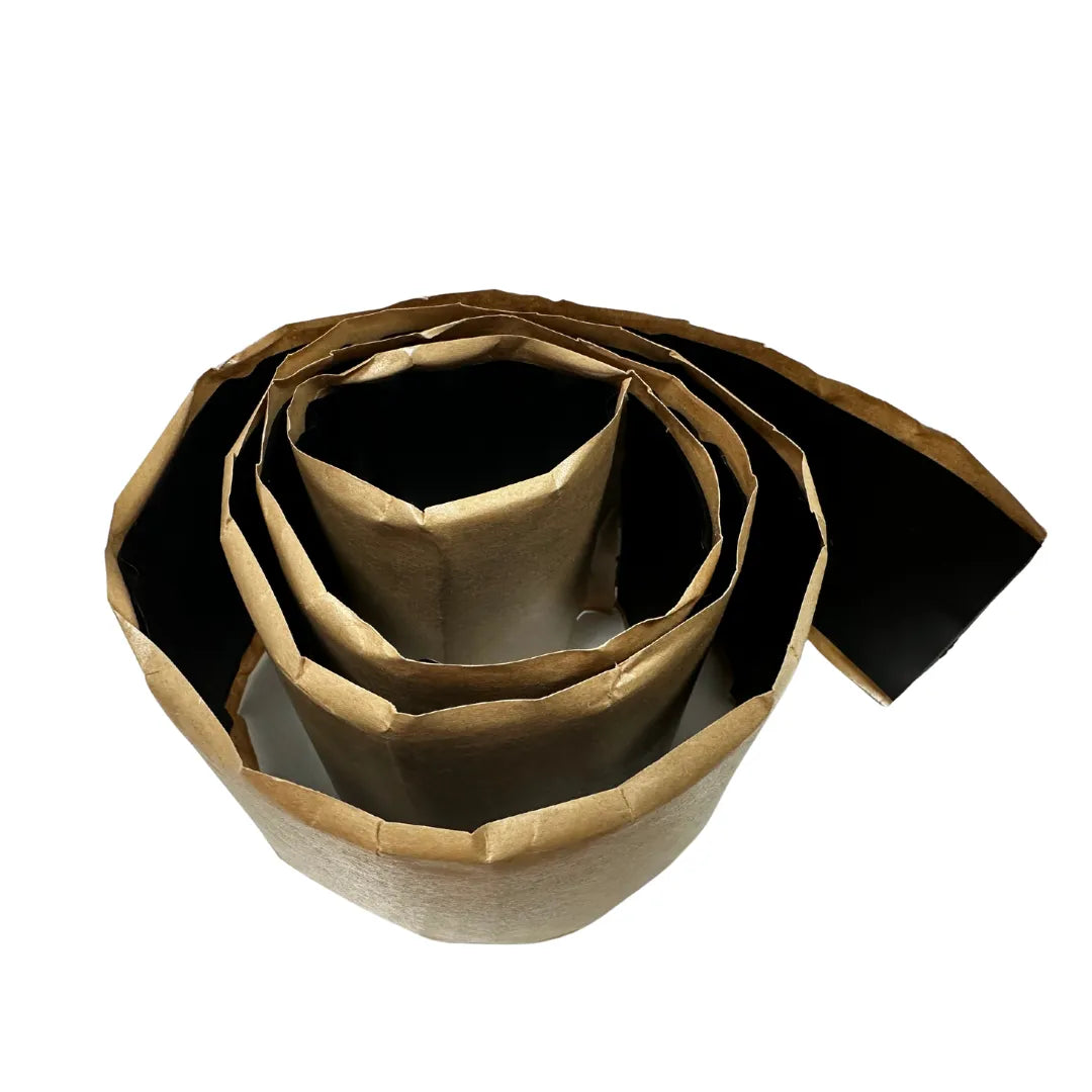 Self-amalgamating butyl tape roll, 50mm x 3mm, ideal for waterproof sealing and insulation in heating connectors and repairs.