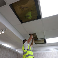 suspended ceiling infrared heating film installation