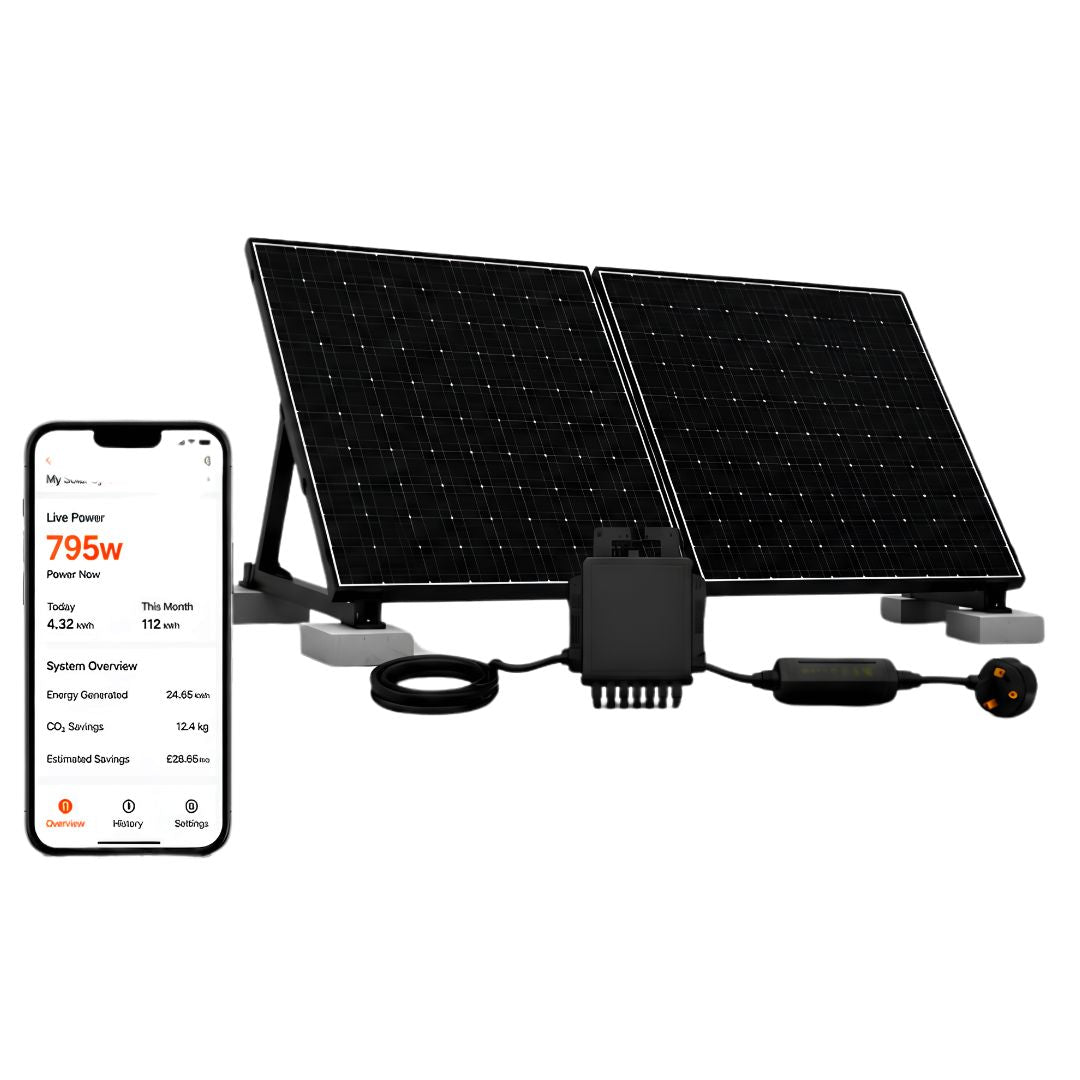 UKSOL Plug-In Solar Pro Max 1260W Kit with 800W Smart Microinverter