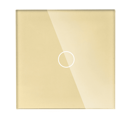 Gold Glass Smart Light Switch by iHelios, Living Reinvented - Innovative Home Automation