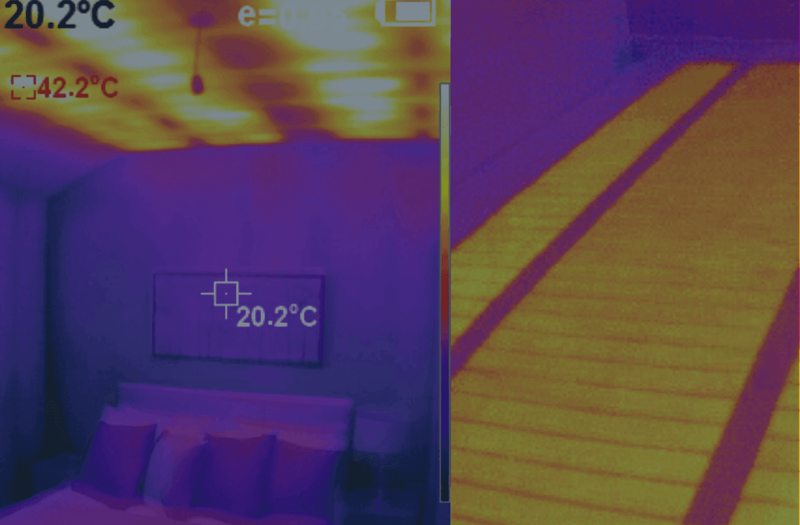 iHelios Infrared Heating Camera view