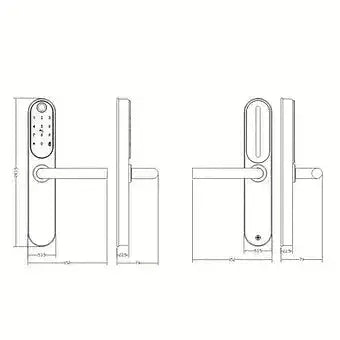 iHelios Living Reinvented Internal Door Lock Size
