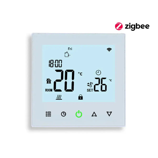 Touchscreen Smart Thermostat Zigbee Electric Underfloor Ceiling Heating Google Alexa 16A