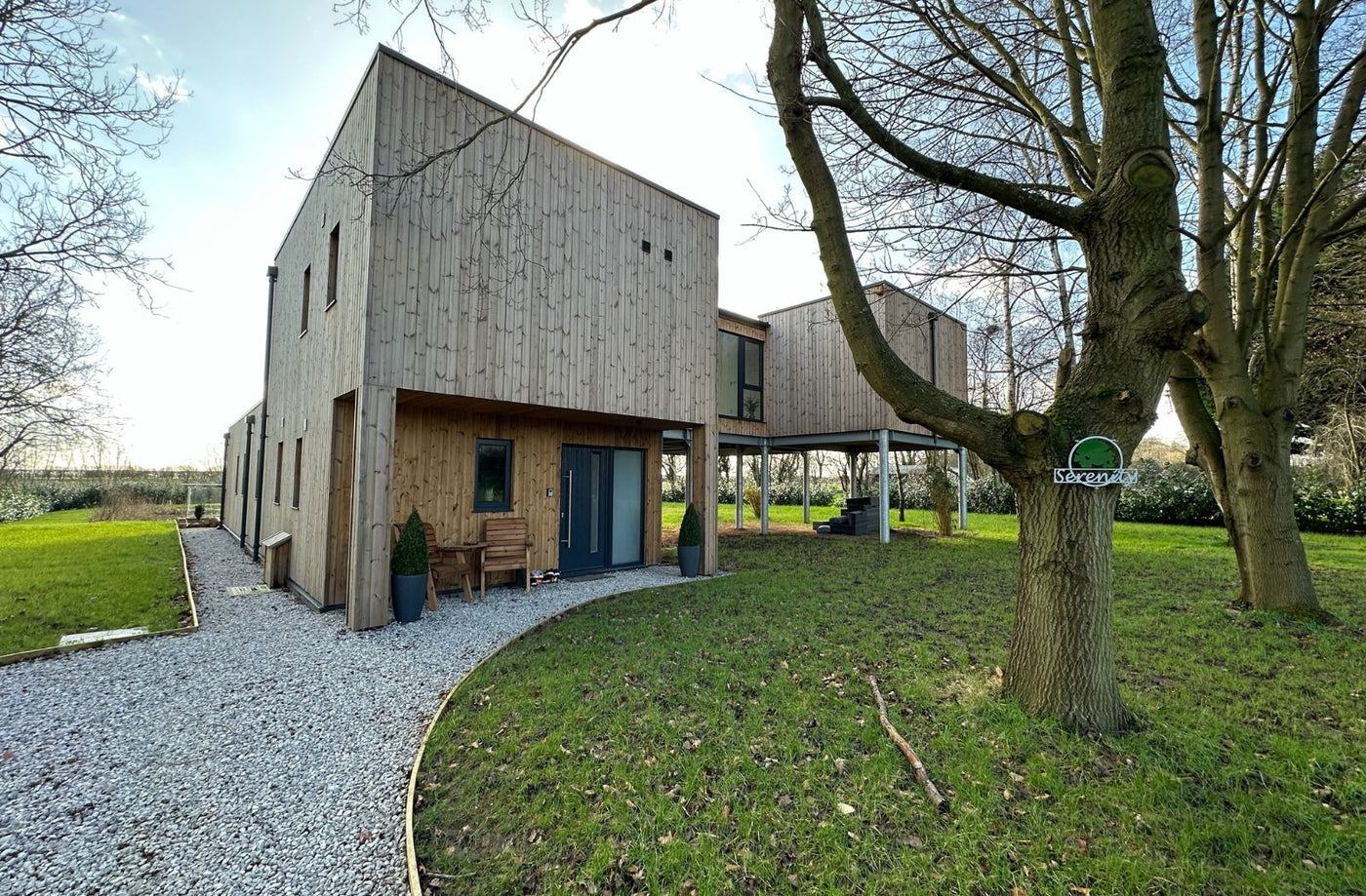 Grand Designs house exterior with iHelios Heating