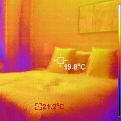 Infrared Heating Camera view